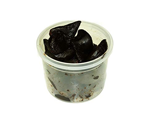 Hymor geschälter Schwarzer Knoblauch Zehe - 1x 65gramm Knoblauchzehen - 90 Tage fermentiert aus violettem Knoblauch Las Pedroñeras Black Garlic schwarz Knoblauch Ajo Negro Dientes von Hymor