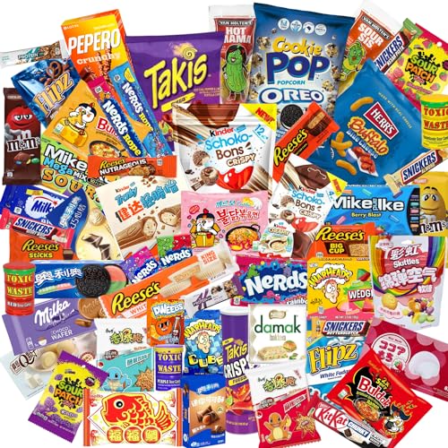 Amerikanische - Asiatische - Koreanische Süßigkeiten & Snacks - Zufällige Auswahl - Mix Box - Leckereien aus aller Welt (L) von Hype Trade