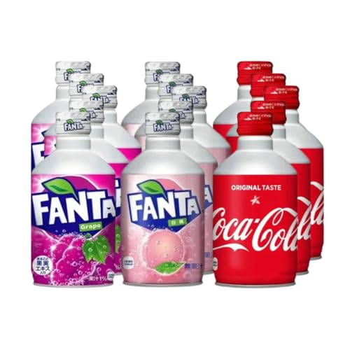 Japan-Getränke-15er Pack: Cola, Fanta White Peach & Fanta Grape (kurzes MHD) inkl. PFAND (15 Dosen) von Hype Trade