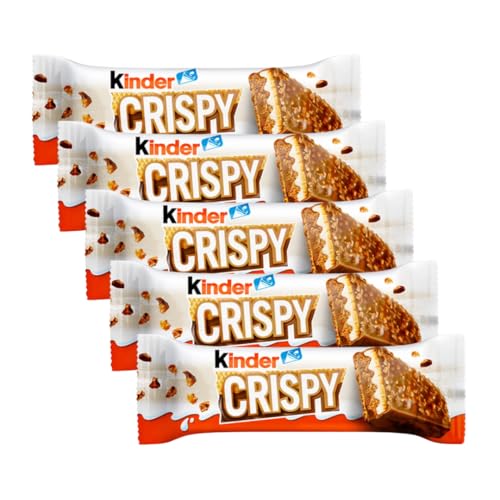 Kinder Crispy Riegel - 5x34g – Knuspriger Genuss mit zarter Füllung von Hype Trade