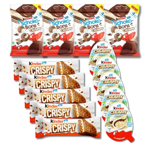 Kinder Riegel & Schokobons Crispy - Creamy Mix Süßigkeiten Box (ML) von Hype Trade