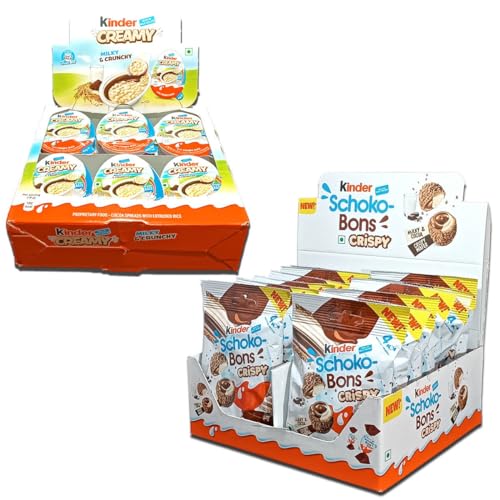 Kinder Schokobons Crispy + Creamy Display (12xCrispy,24xCreamy) von Hype Trade