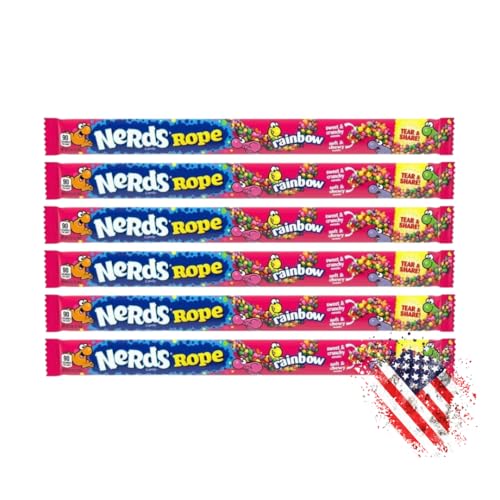 Nerds Rope rainbow - 6er Pack - 156g von Hype Trade