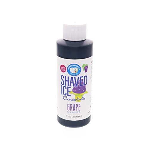 Grape Shaved Ice and Snow Cone Flavor Concentrate 4 Fl Ounce Size (makes 1 gallon of Sirup with sugar and water added) von Hypothermias