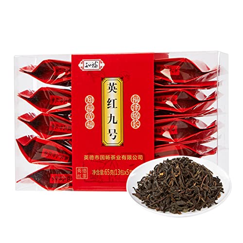 Schwarzer Tee, Chinesisches Yinghong-Teeblatt, Großes Aroma Nr. 9 für den Nachmittag Nr. 9, 65 G Dunkler Tee von Hztyyier