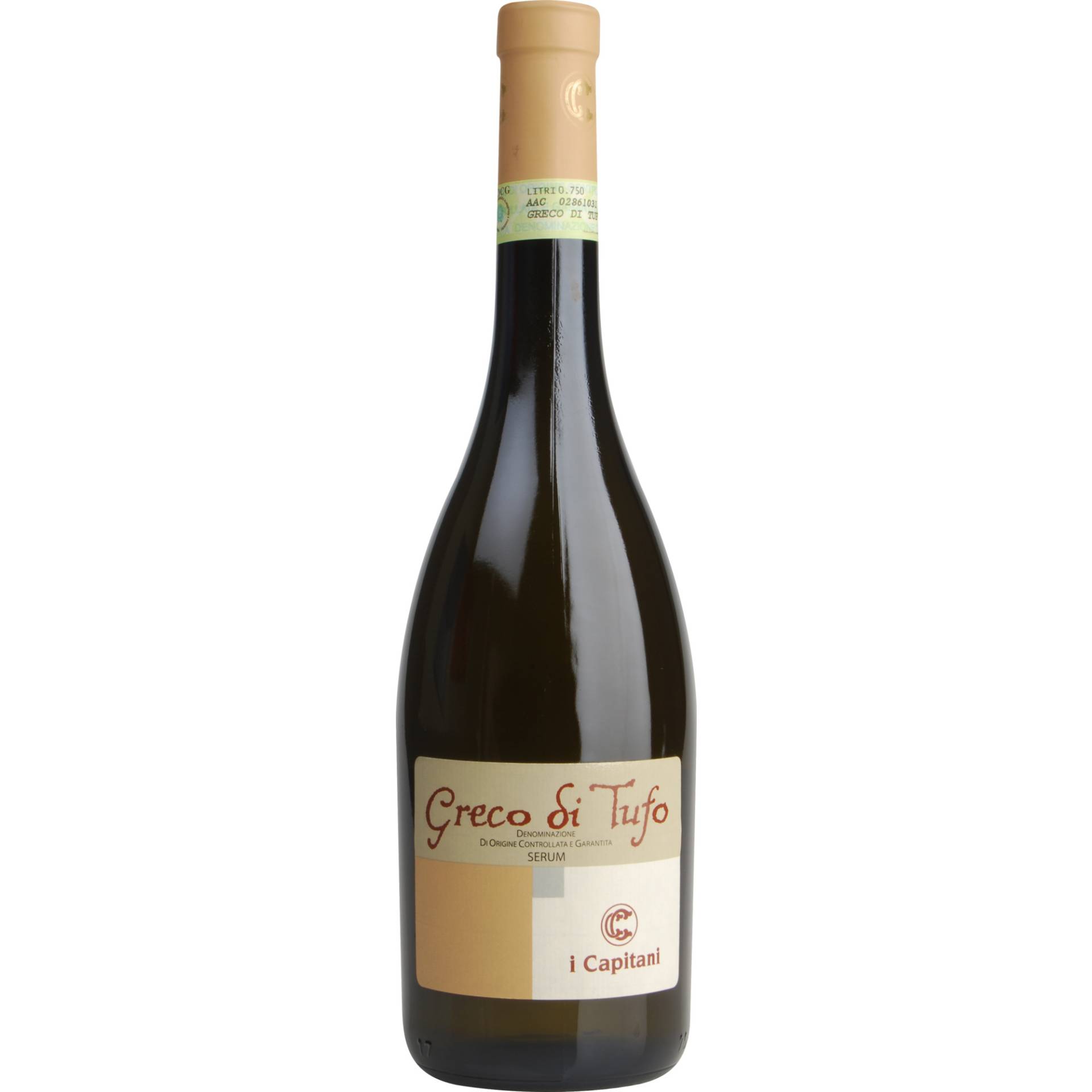 I Capitani Società Agricola Serum, Greco di Tufo DOCG, Kampanien, 2022, Weißwein von I Capitani Società Agricola / Via Bosco Faiano, 15 / I - 83030 Torre Le Nocelle AV / Kampanien