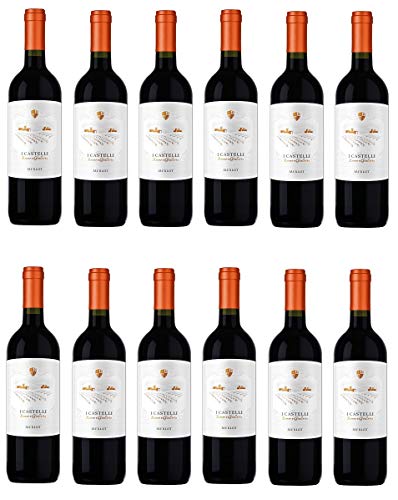 12x 0,75l - 2023er - I Castelli Romeo e Giulietta - Merlot - Veneto I.G.P. - Italien - Rotwein trocken von I Castelli Romeo e Giulietta