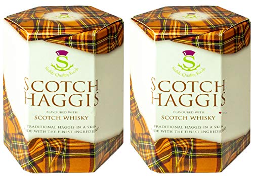 2 Pack Haggis Scotch Whisky Geschmack Schottisches Essen Geschenke Hergestellt in Schottland von I LUV LTD