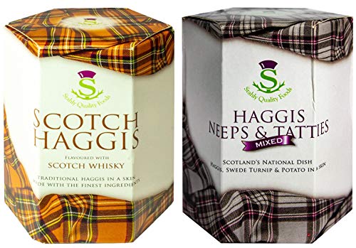 2 Pack Schottische Haggis und Neeps & Tatties Haggis Mix Schottisches Essen Geschenke Schottlands Nationalgericht von I LUV LTD