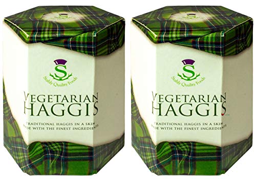 2 Pack Schottische Vegetarische Haggis Schottisches Essen Geschenke Hergestellt in Schottland von I LUV LTD