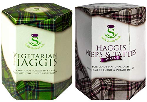 2 Pack Schottische Vegetarische Haggis und Neeps & Tatties Haggis Mix Schottisches Essen Geschenke Schottlands Nationalgericht von I LUV LTD