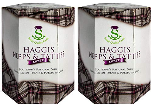 2 Pack Schottlands Nationalgericht Haggis mit Neeps & Tatties Schottisches Essen Geschenke von I LUV LTD