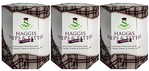 3 Pack Schottische Haggis mit Neeps & Tatties Schottisches Essen Geschenke Schottlands Nationalgericht von I LUV LTD