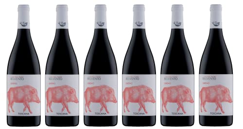 6x 0,75l - I vini del mare Belvento - Sireno - Rosso - Toscana I.G.P. - Italien - Rotwein trocken von I vini del mare Belvento