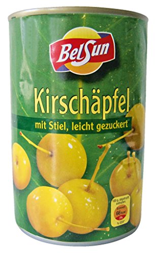 Belsun - Kirschäpfel mit Stiel, leicht gezuckert - 425g von I. Schroeder KG. (GmbH & Co)