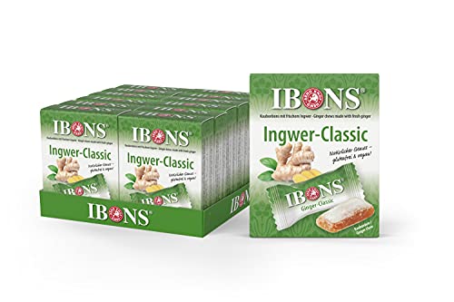 IBONS Kaubonbons 12 x 60 g (Ingwer-Classic) von IBONS