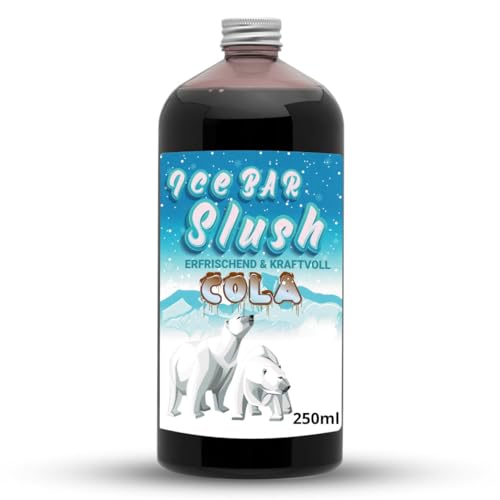 ICE Bär Sirup AZO FREI | 250 ml Flasche | Konzentrat für Slushy Getränke Maker Eis Slushmaschinen Eismaschinen 1:5 bis 1:20 (250 ml, Cola) von ICE Bär SLUSH