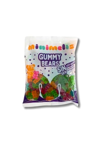 iChuches Minielis Gummibärchen, zuckerfrei, glutenfrei, laktosefrei, 1 kg Beutel (Glitzer) von ICHUCHES