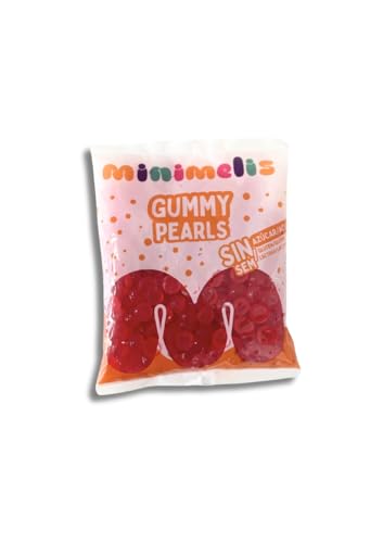 iChuches Minielis Gummibärchen, zuckerfrei, glutenfrei, laktosefrei, Beutel 1 kg (Erdbeerperlen) von ICHUCHES