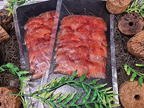 Klaassen Räucherlachs, Sapphire Lachs mit Rotholzgewürzen, grätenfreier Lachs, 100g von IHR FACHGESCHÄFT KLAASSEN