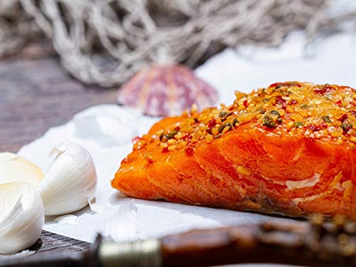 Klaassen Stremellachs Knoblauch, Lachs über Buchenrauch geräuchert, Knoblauch, 250g von IHR FACHGESCHÄFT KLAASSEN