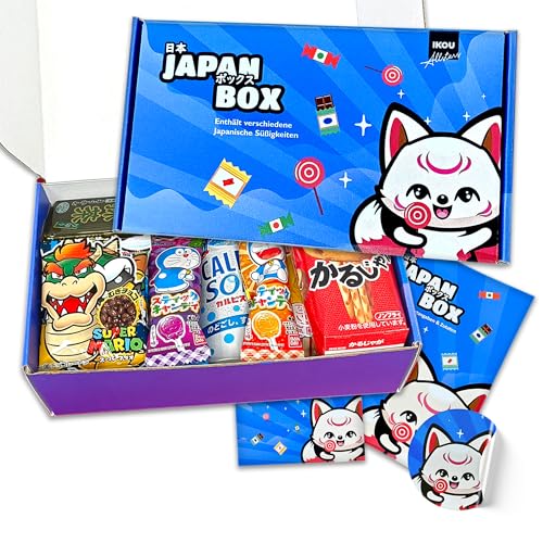 IKOU - Japanische Süssigkeiten Box: Authentische japanische Snacks in der coolen IKOU Allstars Box! Ca. 1,1Kg geballte Vielfalt, inkl. Sticker & Postkarte! von IKOU