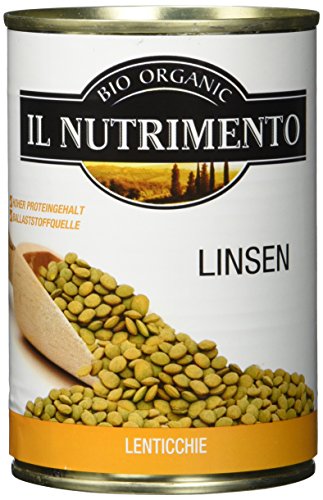 IL NUTRIMENTO Grüne Linsen, 12er Pack (12 x 400 g) von IL NUTRIMENTO