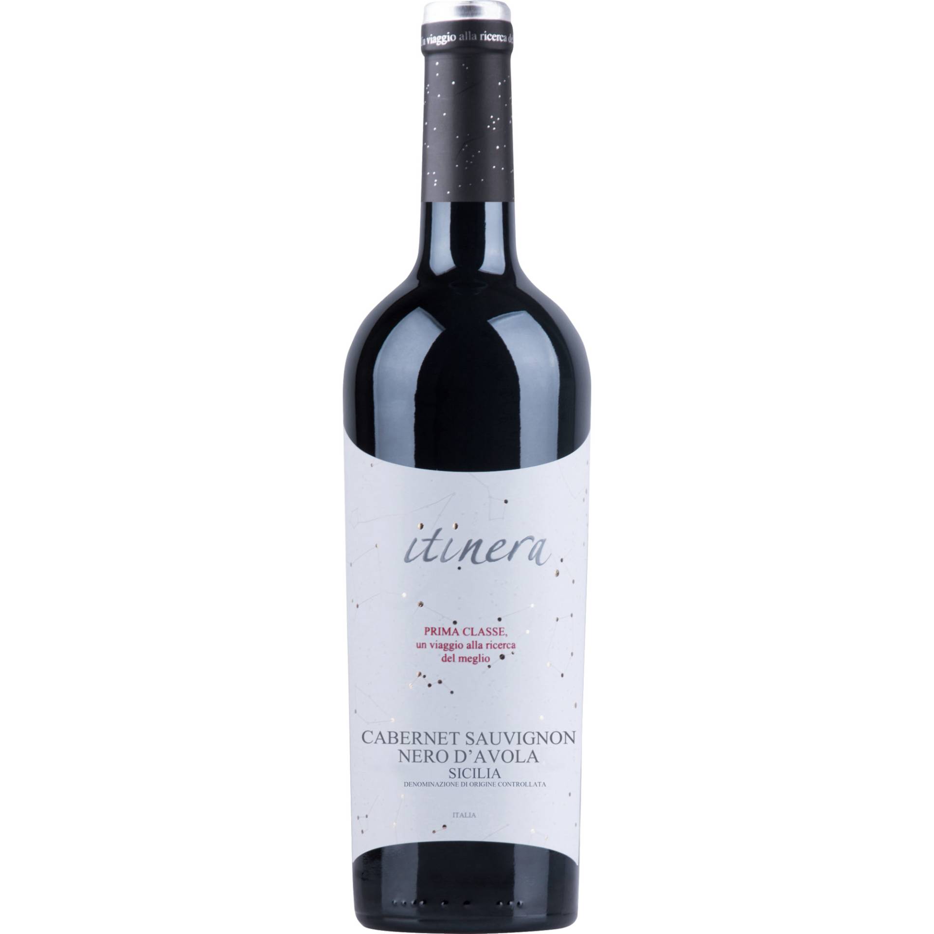 Itinera Prima Classe Cabernet Nero d'Avola, Sicilia DOC, Sizilien, 2022, Rotwein von IMBOTTIGLIATO NELLE CANTINE DI PRIOCCA DA MGM MONDO DEL VINO SPA - FORLI' - ITALIA