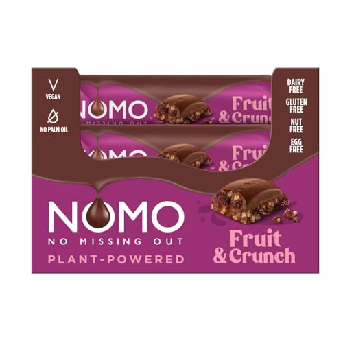 Vegan Fruit & Crunch Chocolate Bar (NOMO) 24 x 32g von Kinnerton