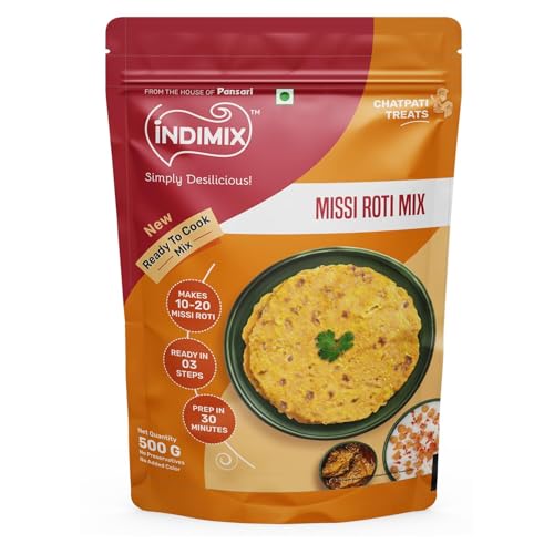 Indimix Instant Ready to Cook Missi Atta/Missi Roti Mix (500 g) von INDIMIX