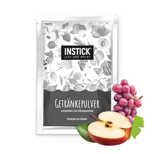 INSTICK Zuckerfreies Instant-Getränk (Früchte-Punsch) - 1 Packung für 18 L - Veganes Getränkepulver Kalorienarm & Vitamin C - Instant-Pulver von INSTICK just add water