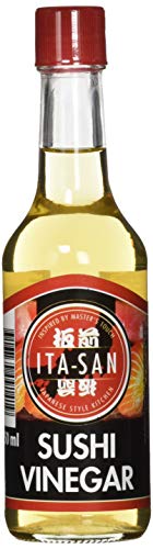 ITA-SAN Sushi Essig, zum Würzen und Verfeinern von Sushi Reis, süß, säuerlich, vegan und glutenfrei (6 x 150 ml) von ITA-SAN