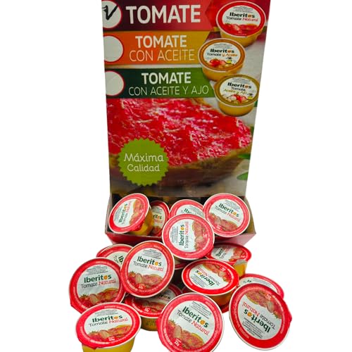 Iberitos Tomate, natürlich, gerieben, für 120 Pads à 22 g, geriebene natürliche Tomaten, speziell für Gastronomie, komplett natürlich von Iberitos