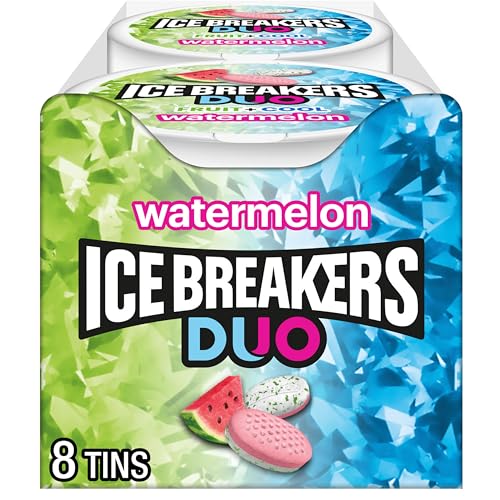 Ice Breakers Duo Mints Watermelon 1.3 Ounce (Pack of 8) / Ice Breakers Duo Minzen Wassermelone 1,3 Unzen (Packung mit 8) von Ice Breakers