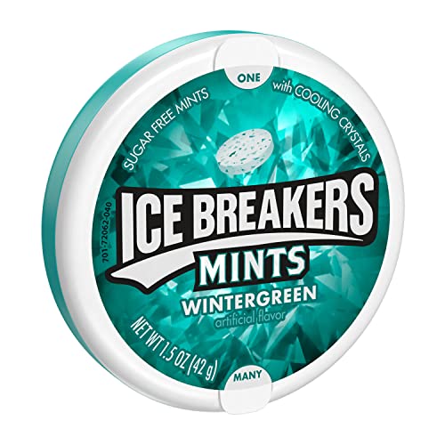 Ice Breakers Wintergreen zuckerfrei, 8er Pack (8 x 42 g) von Ice Breakers