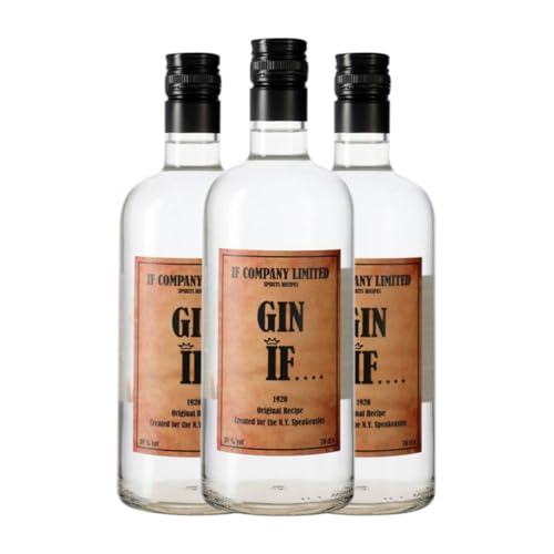 Gin If. London Gin 70 cl (Karton mit 3 Flaschen von 70 cl) von If