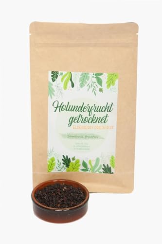 Igart Holunderbeeren | Getrocknet und Ganz | Sambucus Nigra | Holundertee (200g) von IGART