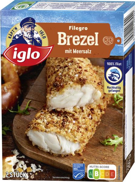 Iglo Filegro Brezel Panade mit Meersalz von Iglo