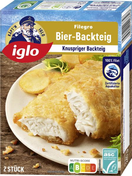 Iglo Filegro knuspriger Bier-Backteig von Iglo