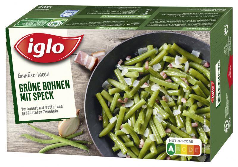 Iglo Gemüse-Ideen Grüne Bohnen mit Speck von Iglo