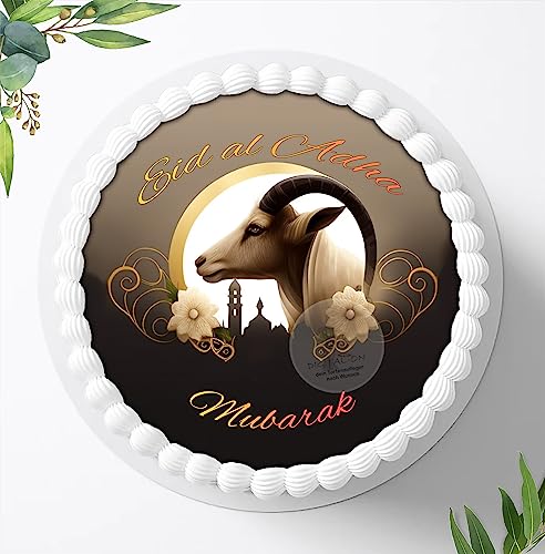 Für die Eid al Adha Mubarak Torte, Zuckerbild, Eid al Adha Mubarak Tortenbild, Essbares Foto für Torten, Fondant, Tortenaufleger 1463z von Ihr Onlineshop Digital-on 24