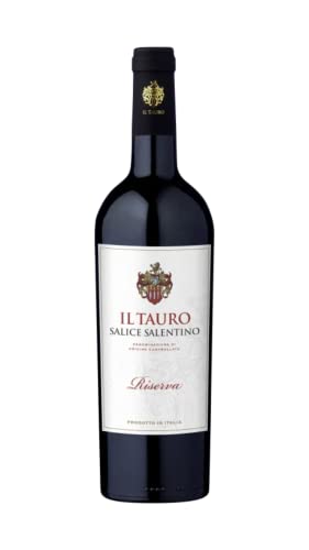 “Il Tauro” Salice Salentino Riserva, trockener Rotwein aus Apulien (1 x 0,75l) (Packung mit 6) von Il Tauro