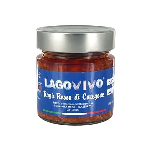 Ragù Rot von Coregone - Qualität Tuscia Viterbese - ohne Konservierungsstoffe - Made in Italy von Il Tomolo