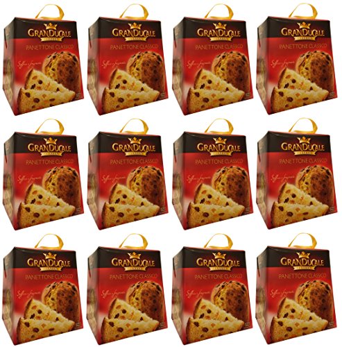 Panettone "Granducale" - Italienischer Weihnachtskuchen - (12 X 500g) - Weihnachtspräsent von Il Vecchio Forno S.r.l.,Italien