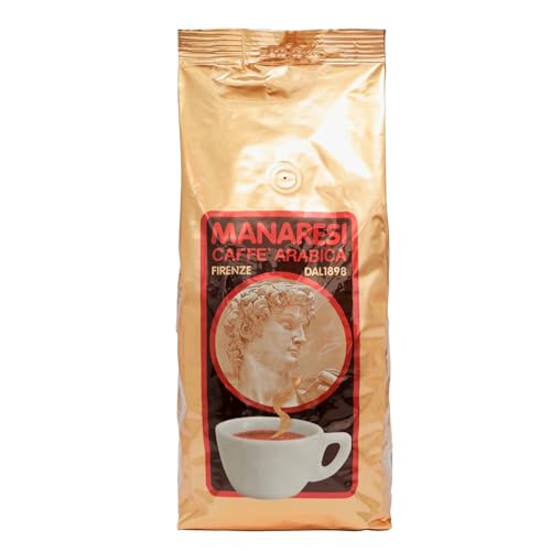 Manaresi - Kaffeeauswahl ORO in Bohnen | Packung box (4er x 1 kg) | Arabica 90% Robusta 10% von Caffe' Manaresi