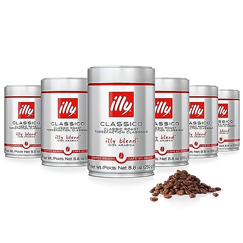 Illy Caffe Coffee - Whole Bean - Medium Roast - 250 ml - 6 Stück von illy