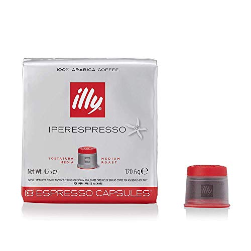 Illy Kaffee Iperespresso Mittlerer Röstgrad - Set 6 Verpackungen von 18 Kapseln von illy