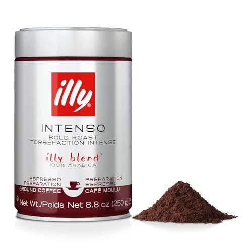 illy Kaffee, Gemahlener Espresso Intenso, intensive Röstung - 1 Dose zu 250 g von illy