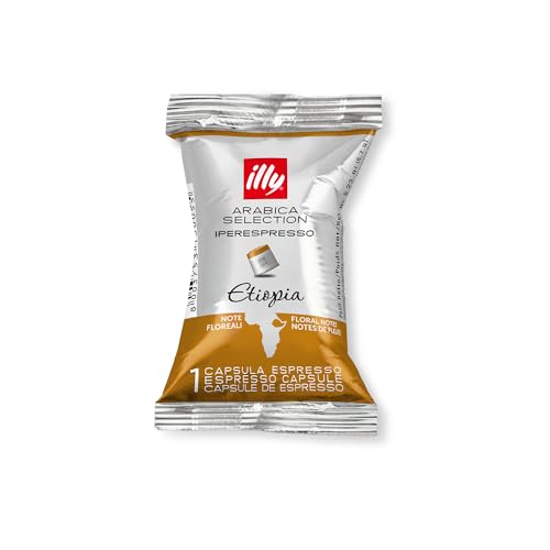 illy Kaffee, Kaffeekapseln Iperespresso Arabica Selection Äthiopien - Verpackung mit 100 Kaffeekapseln von illy