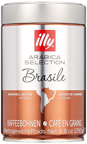 illy Kaffeebohnen zu mahlen Arabica Selection Brasilien, 250 g Dose von illy